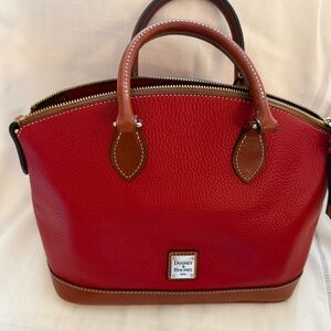 Bright Red Dooney and Burke Satchel
